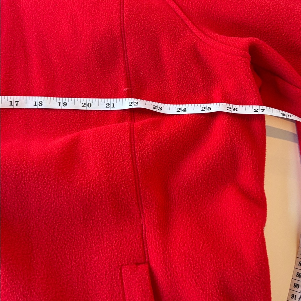 Lands’ End Zippered Fleece Hoodie in Orange Red Size 2X - Picture 3 of 7